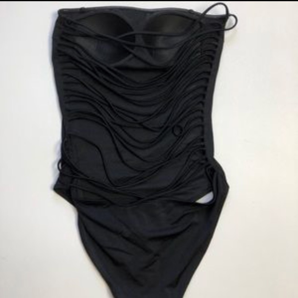 H&M Strappy Back Halter One-piece Swimsuit